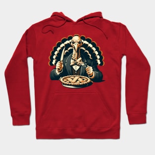 Thanksgiving Creepy Retro Vintage Turkey Hoodie